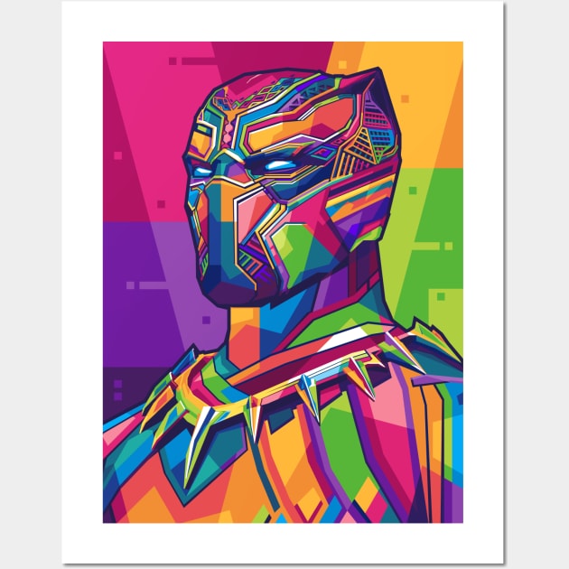 BLACK PANTHER WPAP STYLE FANART Wall Art by Alanside